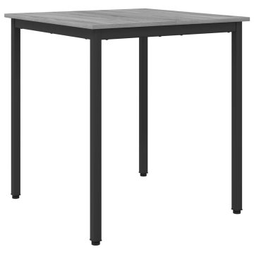 Vidaxl Jedilne mize 70 x 70 x 75 cm Inženirski les Siva Sonoma Kvadrat
