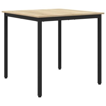 Vidaxl Jedilne mize 80 x 80 x 75 cm Inženirski les Sonoma hrast