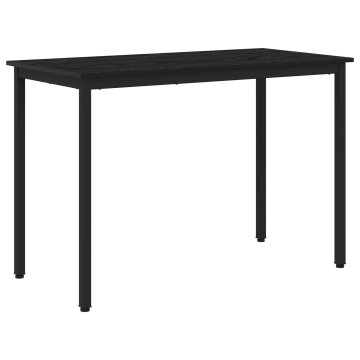 Vidaxl Jedilne mize 110 x 55 x 75 cm Inženirski les Črni hrast
