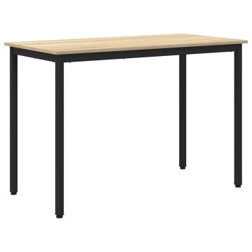 Vidaxl Jedilne mize 110 x 55 x 75 cm Inženirski les Sonoma hrast