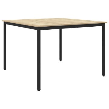 Vidaxl Jedilne mize 110 x 110 x 75 cm Inženirski les Sonoma hrast