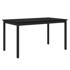 Vidaxl Jedilne mize 140 x 80 x 75 cm Inženirski les Črni hrast