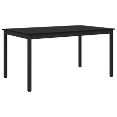 Vidaxl Jedilne mize 150 x 90 x 75 cm Inženirski les Črni hrast