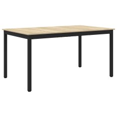 Vidaxl Jedilne mize 150 x 90 x 75 cm Inženirski les Sonoma hrast