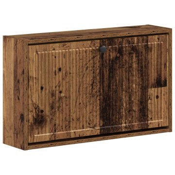 Vidaxl Omara za čevlje, pritrjena na steno EDE 71 x 17 x 43 cm