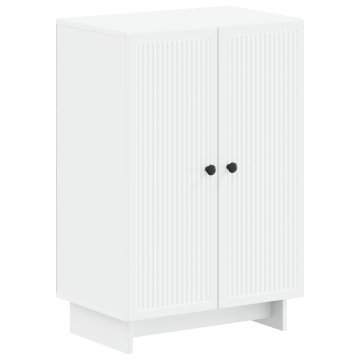 Vidaxl Omara za čevlje EDE 59,5 x 39,5 x 90 cm Inženirski les Bela
