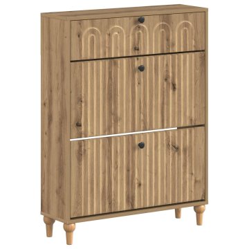 Vidaxl Omara za čevlje ALKMAAR 78 x 24 x 103 cm Inženirski les