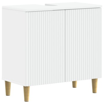 Vidaxl Kopalniška omara za umivalnik ARNHEM Bela 59,5 x 31,5 x 59 cm