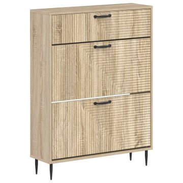 Vidaxl Omara za čevlje HAARLEM 78 x 24 x 103 cm Inženirski les