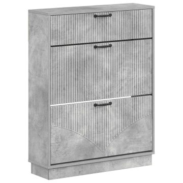 Vidaxl Omara za čevlje HOORN 78 x 24 x 100 cm Inženirski les
