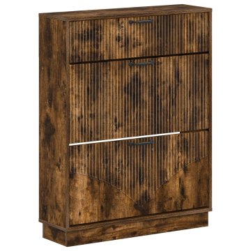 Vidaxl Omara za čevlje HOORN 78 x 24 x 100 cm Inženirski les