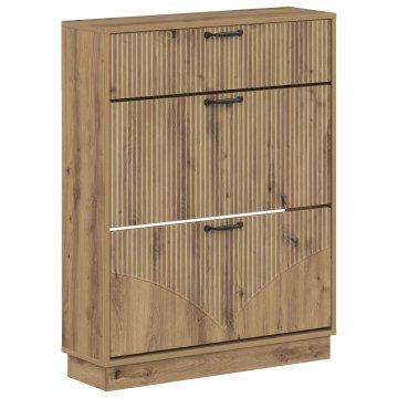 Vidaxl Omara za čevlje HOORN 78 x 24 x 100 cm Inženirski les