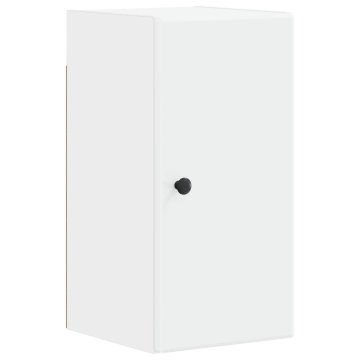 Vidaxl Kopalna stenska omarica BREDA Bela 30 x 31 x 59 cm