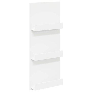 Vidaxl Regal za revije s polico Bela 43 x 11 x 102 cm Inženirski les