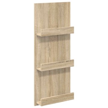 Vidaxl Regal za revije Sonoma hrast 43 x 11 x 102 cm Inženirski les