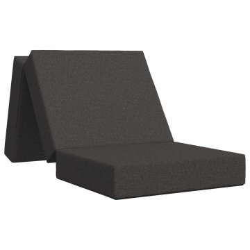 Vidaxl Zložljiv kavč postelja 90 x 67 x 45 cm Temno siva