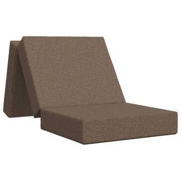 Vidaxl Zložljiv kavč postelja 75 x 63 x 45 cm Taupe