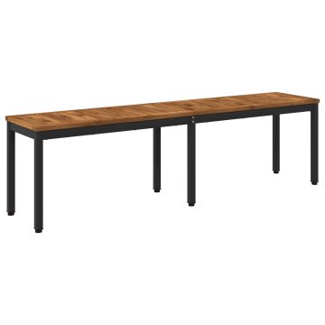 Vidaxl Vrtna klop NAARDEN 161 x 35 x 45 cm Masiven les akacije