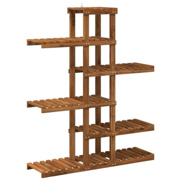 Vidaxl Stojalo za rastline Naravna 93 x 25 x 114,5 cm