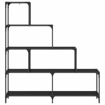Vidaxl Knjižna omara 4 ravni 139 x 33.5 x 149 cm Inženirski les