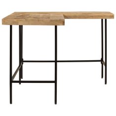 Vidaxl Pisalna miza 165x110x77 cm trden mangov les in železo