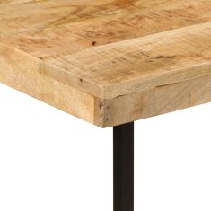 Vidaxl Pisalna miza 165x110x77 cm trden mangov les in železo