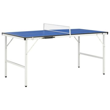 Vidaxl 1,5-metrska miza za namizni tenis z mrežo 152x76x66 cm modra