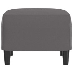 Vidaxl Stolček za noge siv 60x50x41 cm umetno usnje