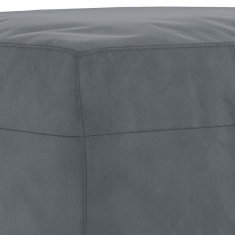 Vidaxl Stolček za noge temno siv 60x50x41 cm žamet