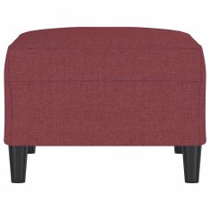 Vidaxl Stolček za noge vinsko rdeče 70x55x41 cm blago