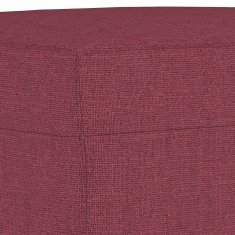 Vidaxl Stolček za noge vinsko rdeč 60x50x41 cm blago