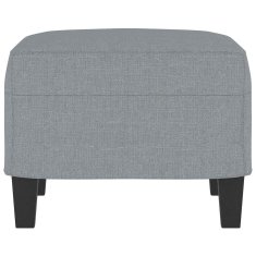 Vidaxl Stolček za noge svetlo siv 60x50x41 cm blago