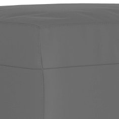 Vidaxl Stolček za noge temno siv 70x55x41 cm tkanina iz mikrovlaken