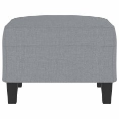 Vidaxl Stolček za noge svetlo siv 70x55x41 cm blago