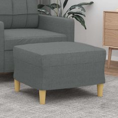 Vidaxl Stolček za noge temno siv 60x50x41 cm blago