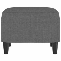Vidaxl Stolček za noge temno siv 60x50x41 cm blago