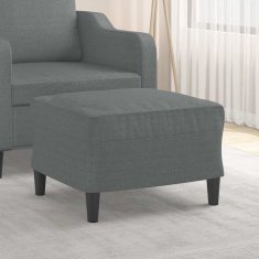 Vidaxl Stolček za noge temno siv 60x50x41 cm blago