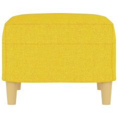 Vidaxl Stolček za noge svetlo rumen 60x50x41 cm blago