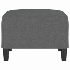 Vidaxl Stolček za noge temno siv 70x55x41 cm blago