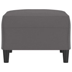 Vidaxl Stolček za noge siv 70x55x41 cm umetno usnje