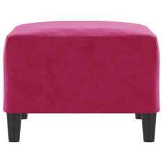Vidaxl Stolček za noge vinsko rdeč 70x55x41 cm žamet