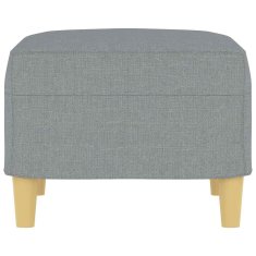 Vidaxl Stolček za noge svetlo siv 60x50x41 cm blago