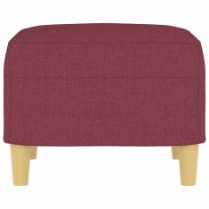 Vidaxl Stolček za noge vinsko rdeč 60x50x41 cm blago