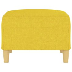 Vidaxl Stolček za noge svetlo rumen 70x55x41 cm blago