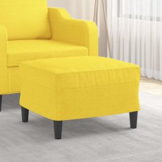 Vidaxl Stolček za noge svetlo rumen 60x50x41 cm blago