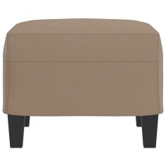 Vidaxl Stolček za noge kapučino barve 60x50x41 cm umetno usnje