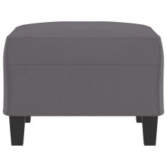 Vidaxl Stolček za noge siv 70x55x41 cm umetno usnje