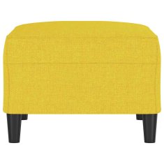 Vidaxl Stolček za noge svetlo rumen 70x55x41 cm blago