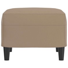 Vidaxl Stolček za noge kapučino barve 60x50x41 cm umetno usnje