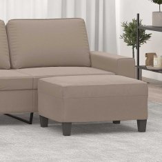 Vidaxl Stolček za noge taupe 70x55x41 cm tkanina iz mikrovlaken